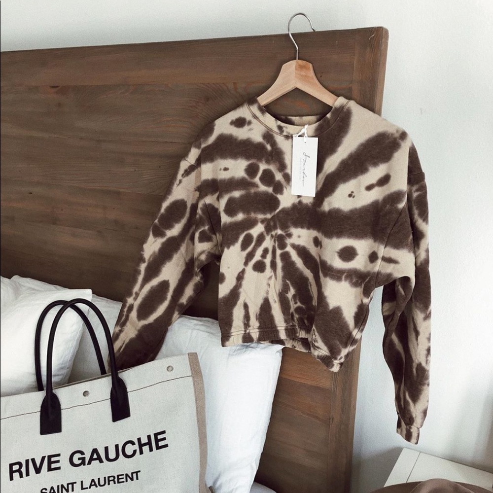 Starlow Brown Tie Dye Pullover